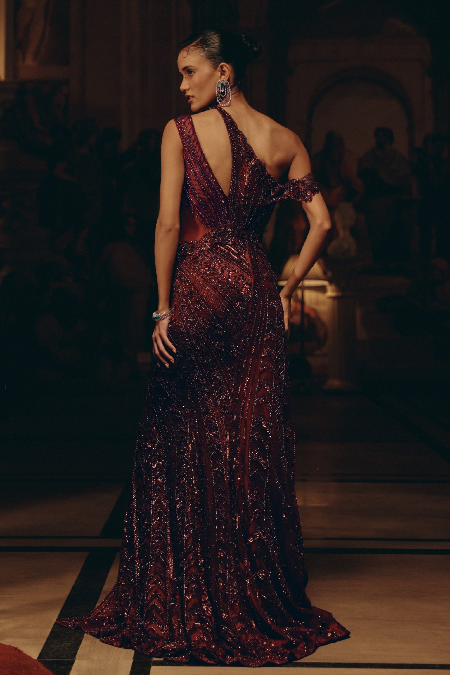 Crimson Eclipse Gown