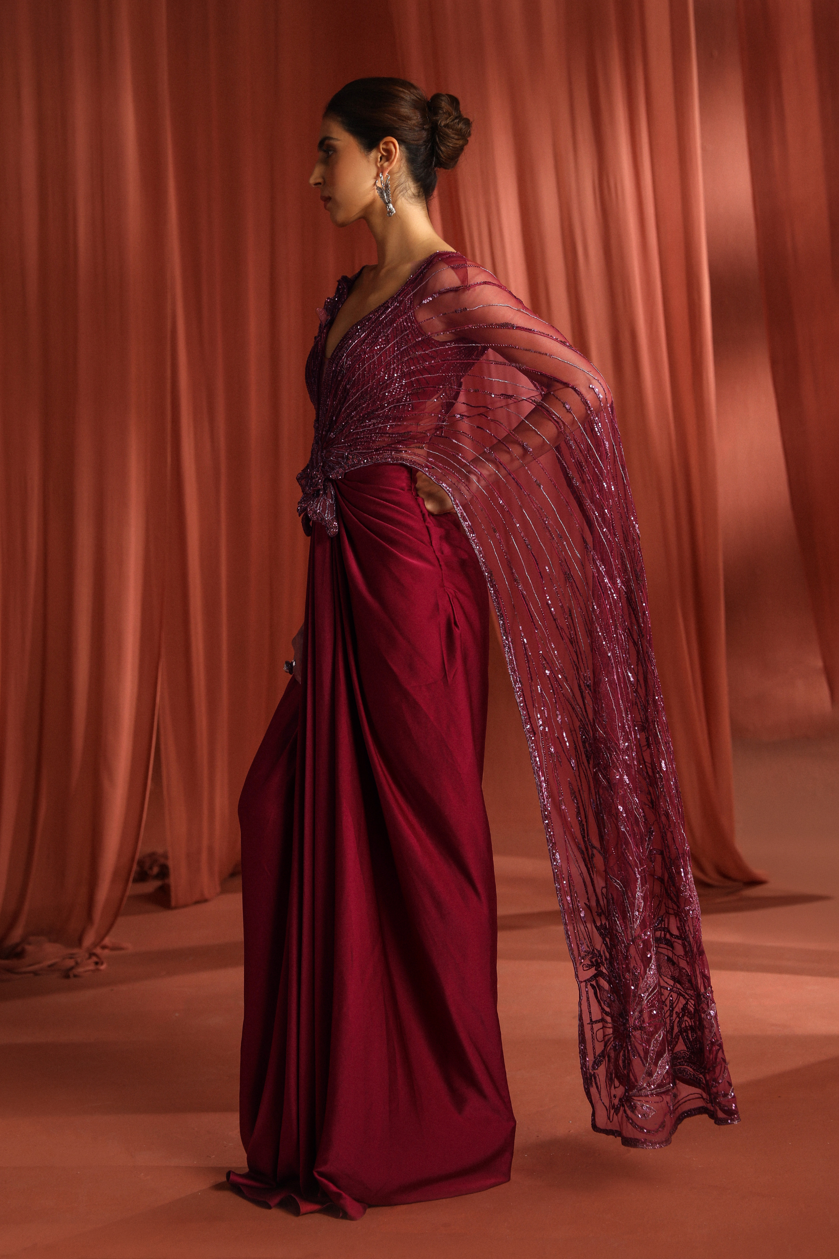 Petal Wings saree