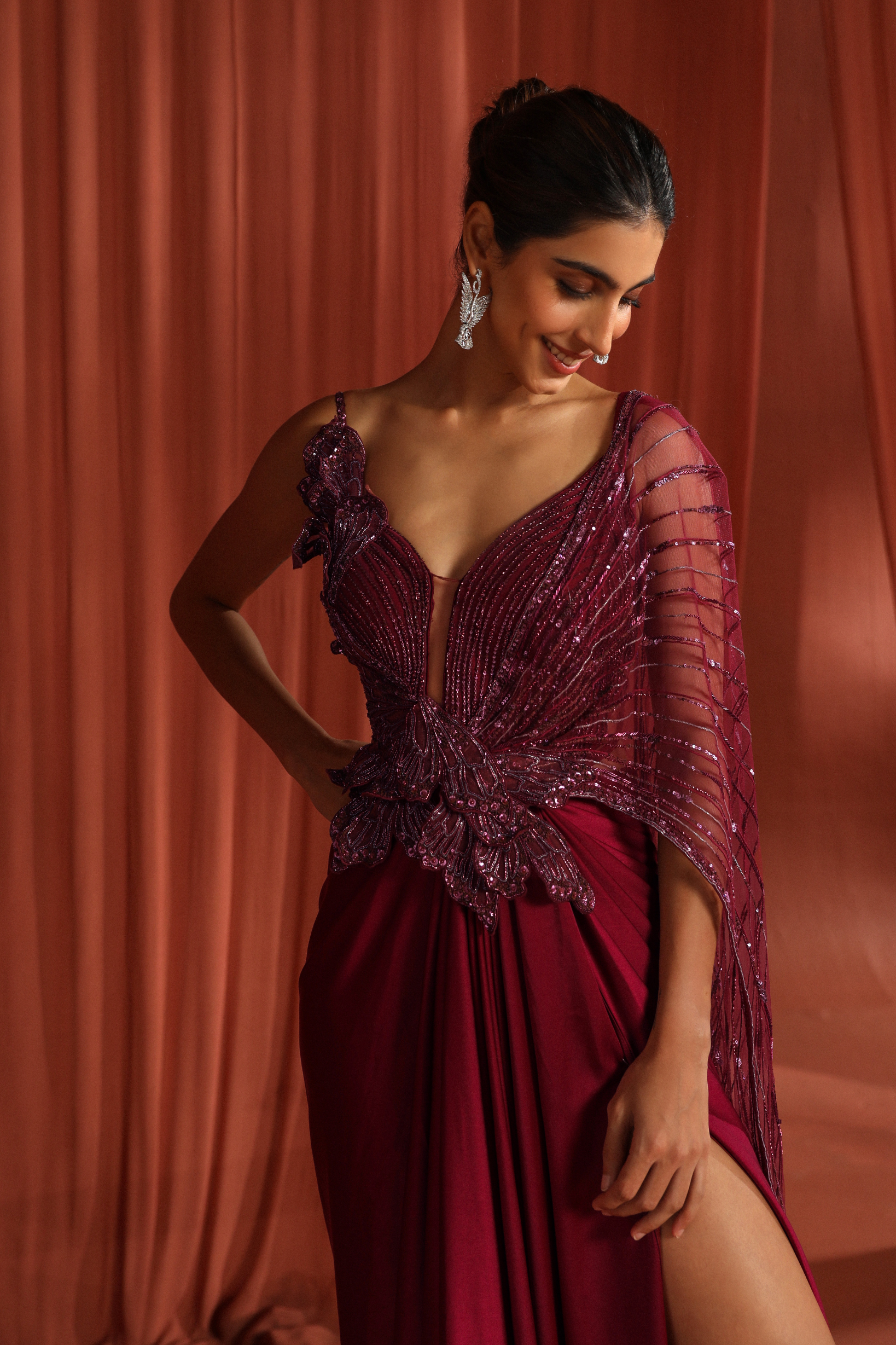 Petal Wings saree