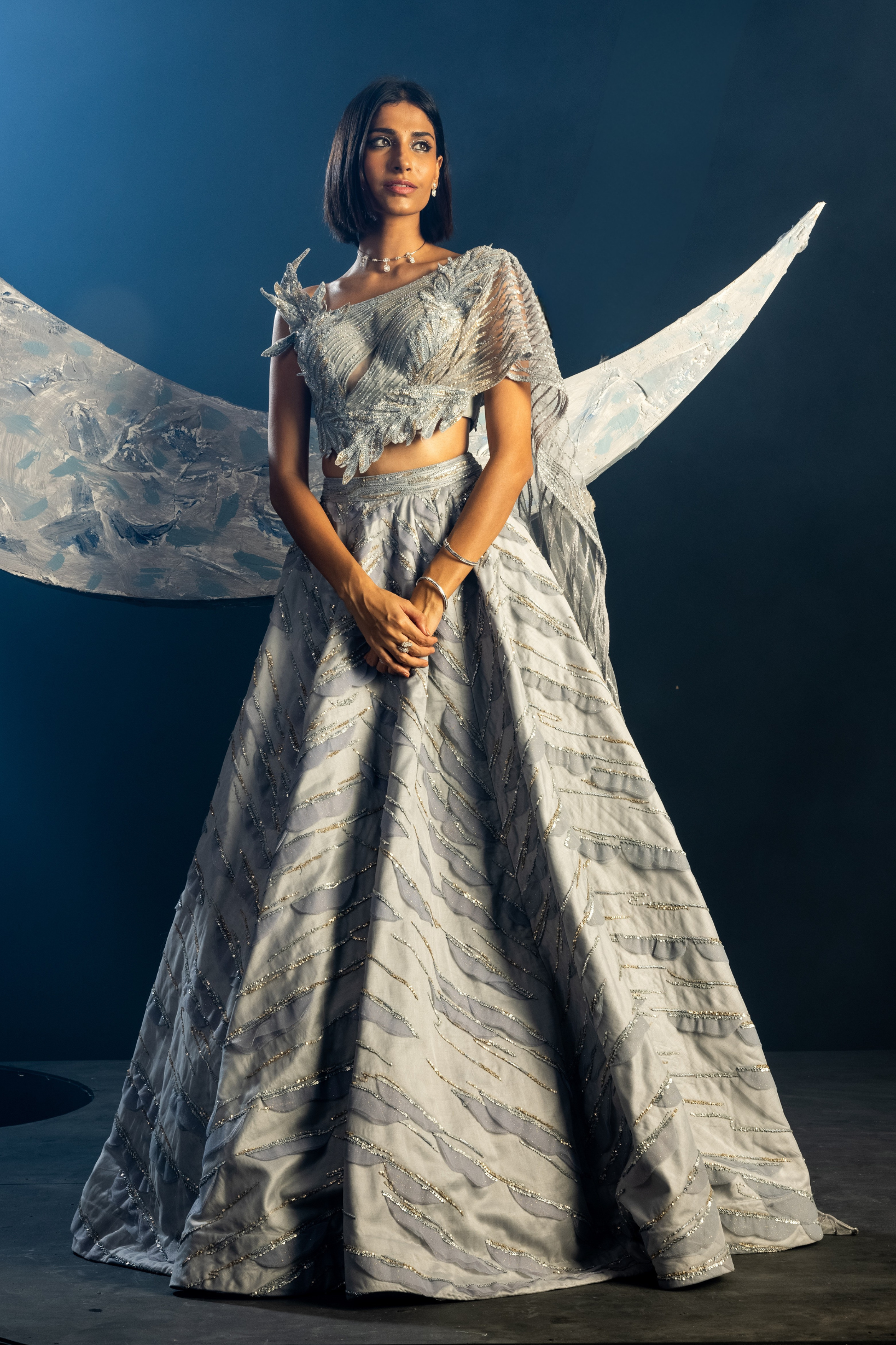 Powder Blue Sublime Grace Lehenga