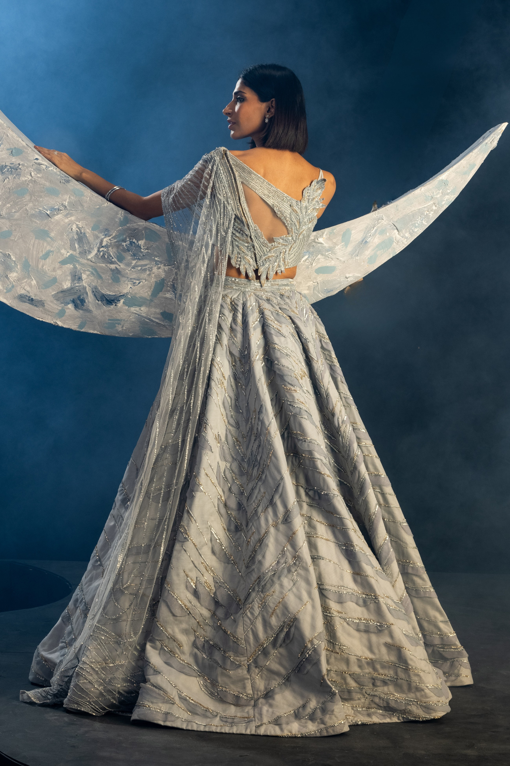 Powder Blue Sublime Grace Lehenga