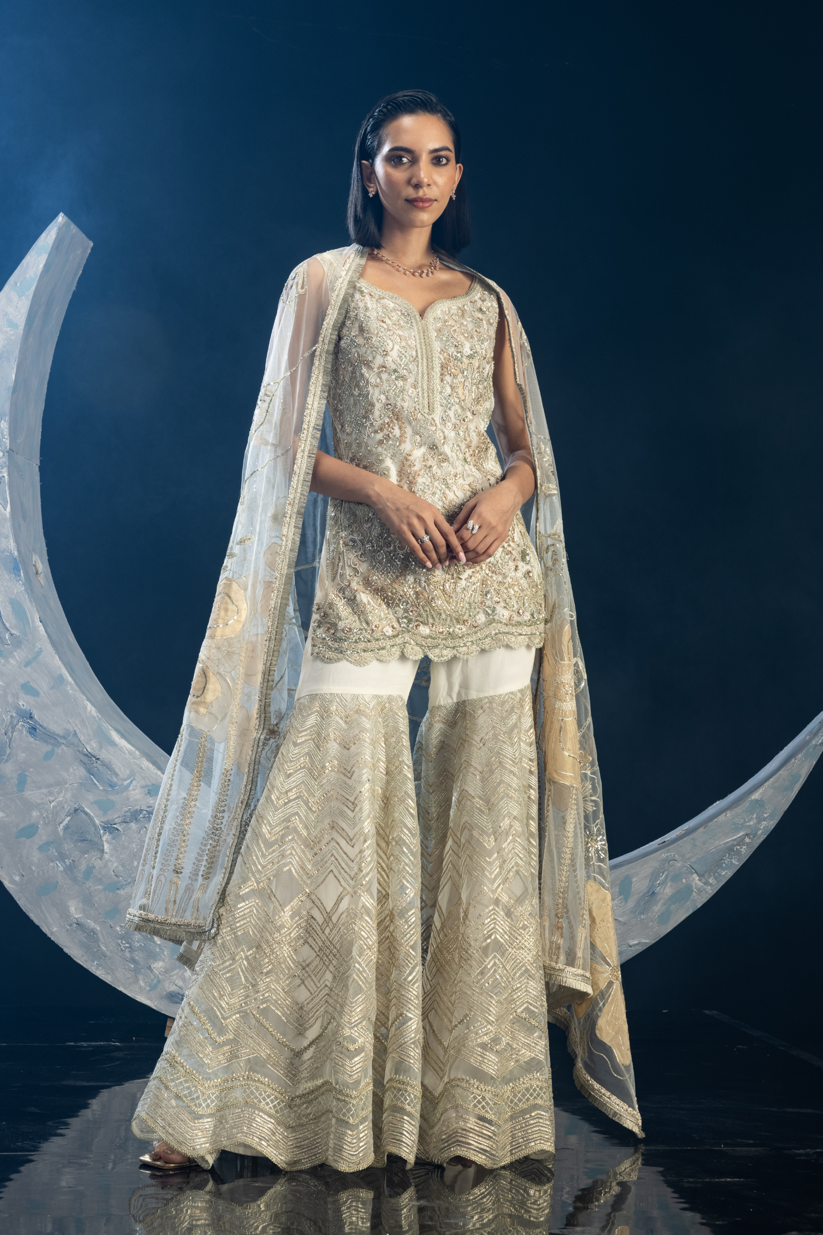 Moonbeam Sharara Set
