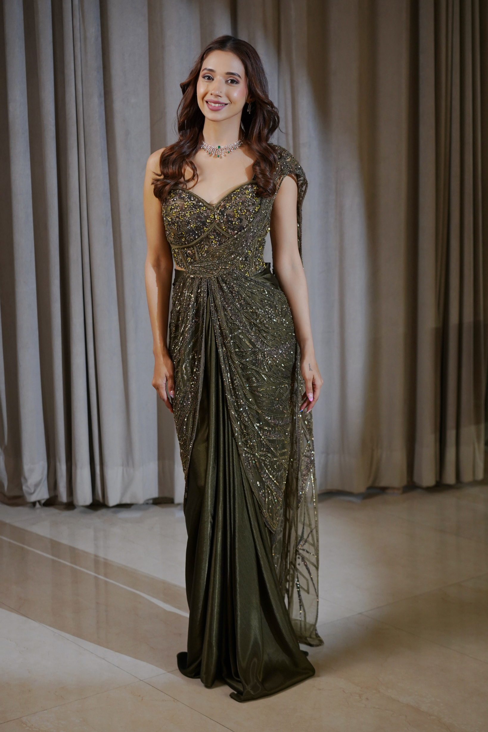 Cedar Glow Saree