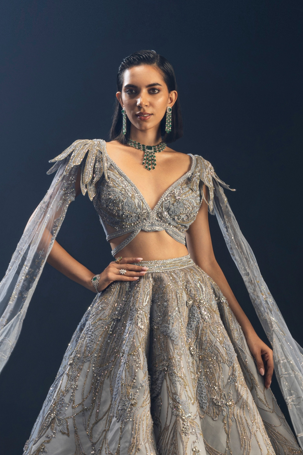 Mitali Sagar in Land of Fantasia Lehenga