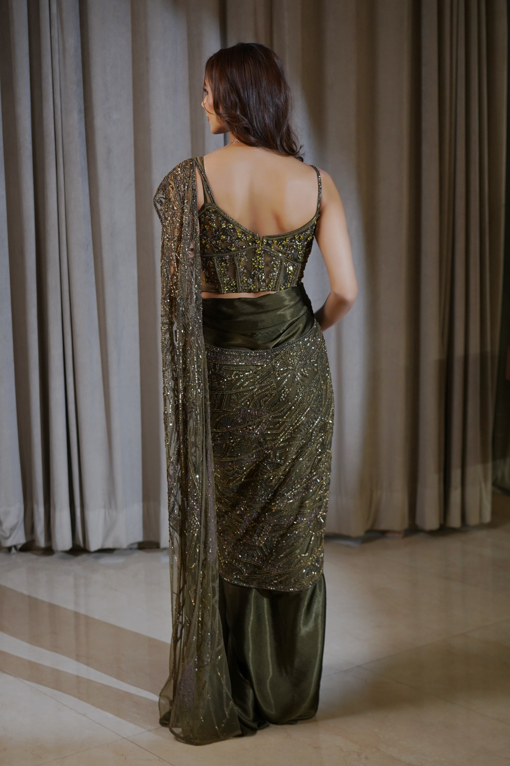 Cedar Glow Saree