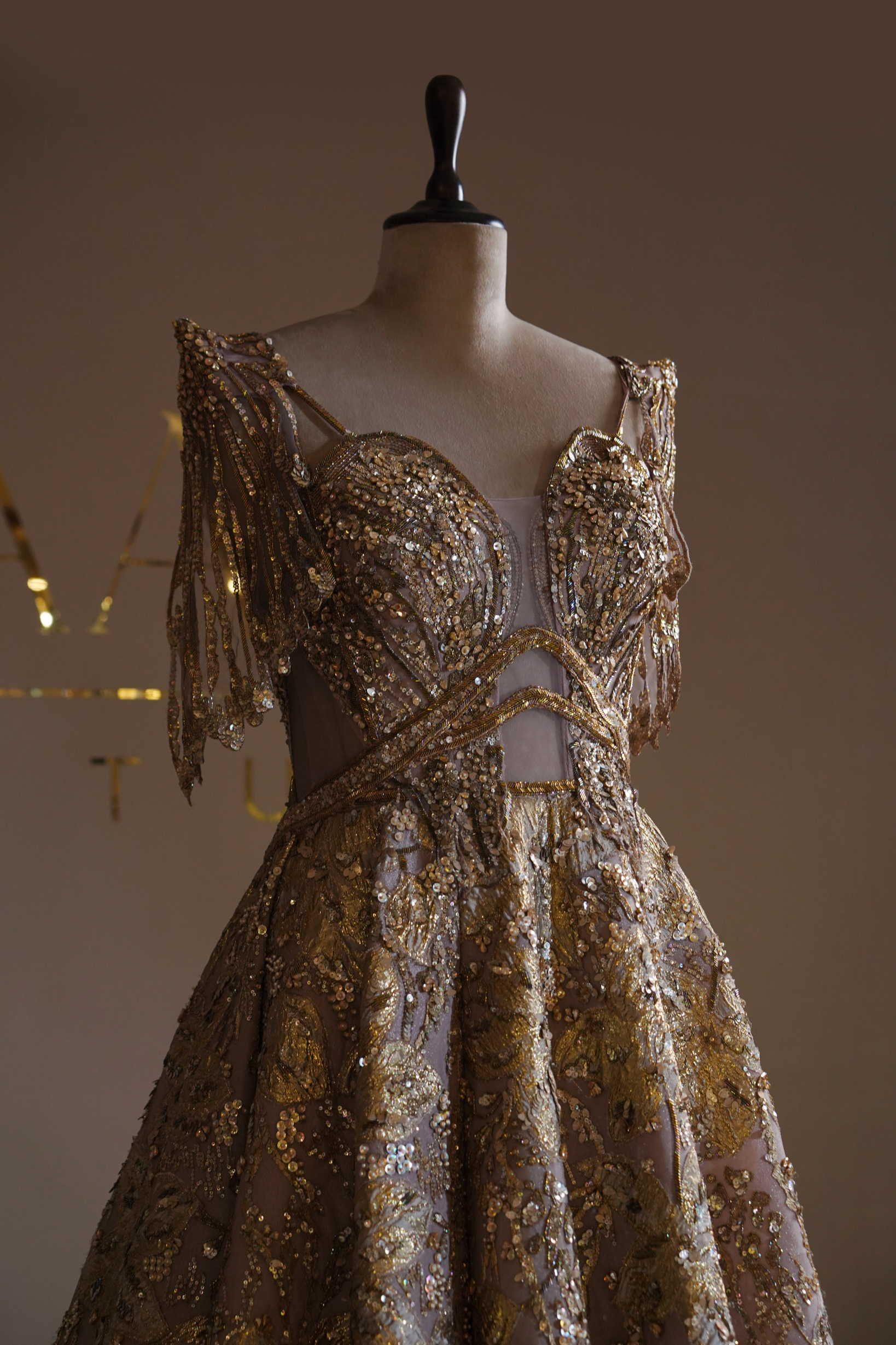 Shimmer Dusk Gown