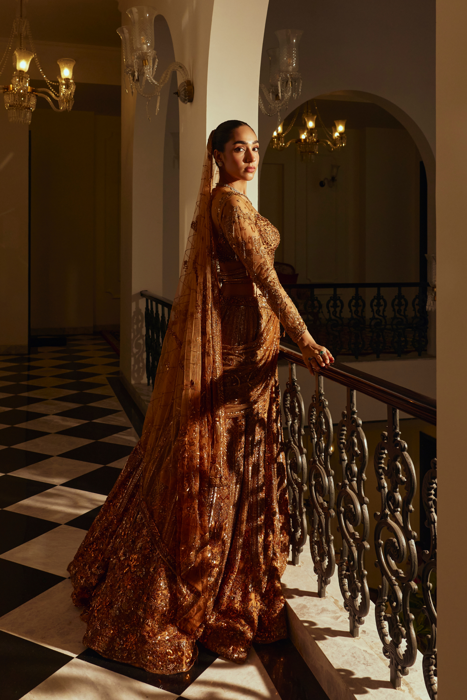 Heavy Sequin Bridal Lehenga Set