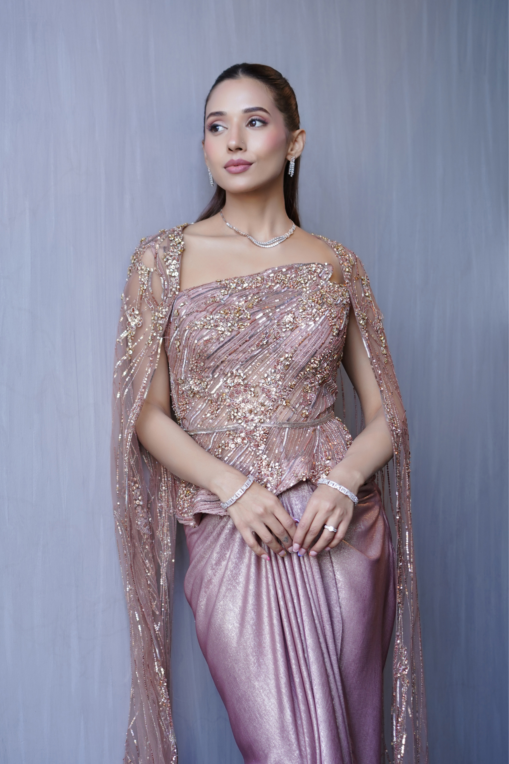 Rose Dust Saree
