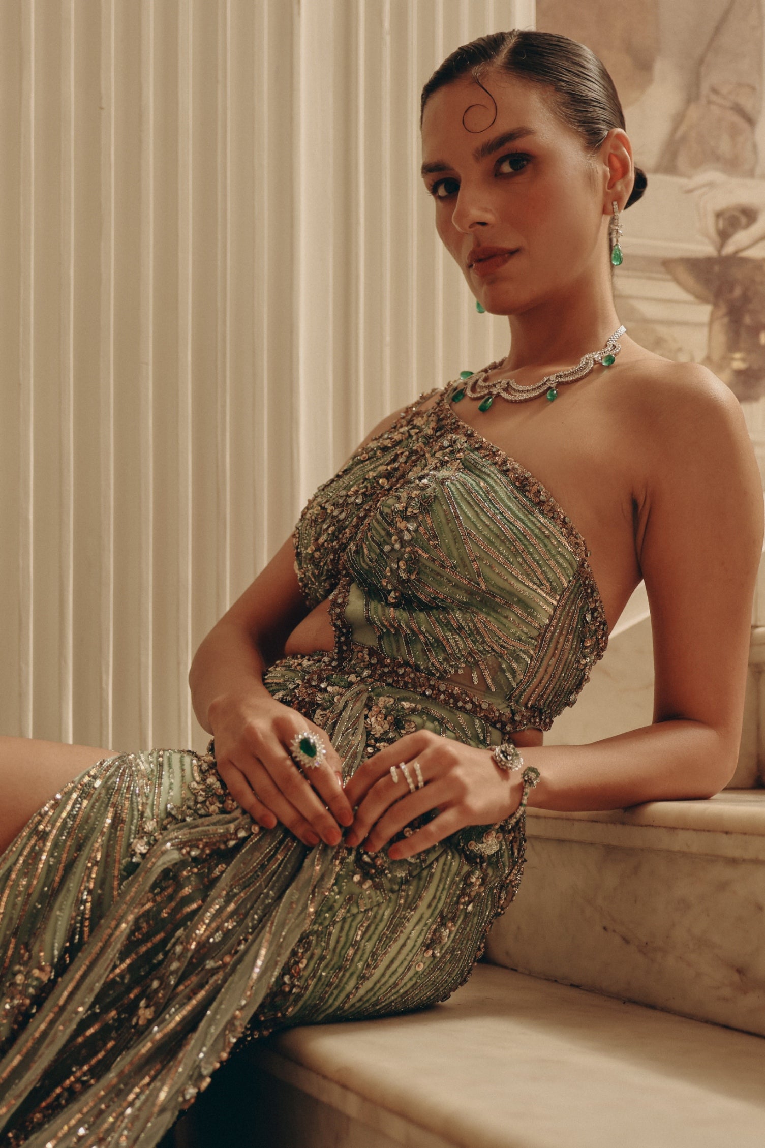 Serpentine Elegance Gown