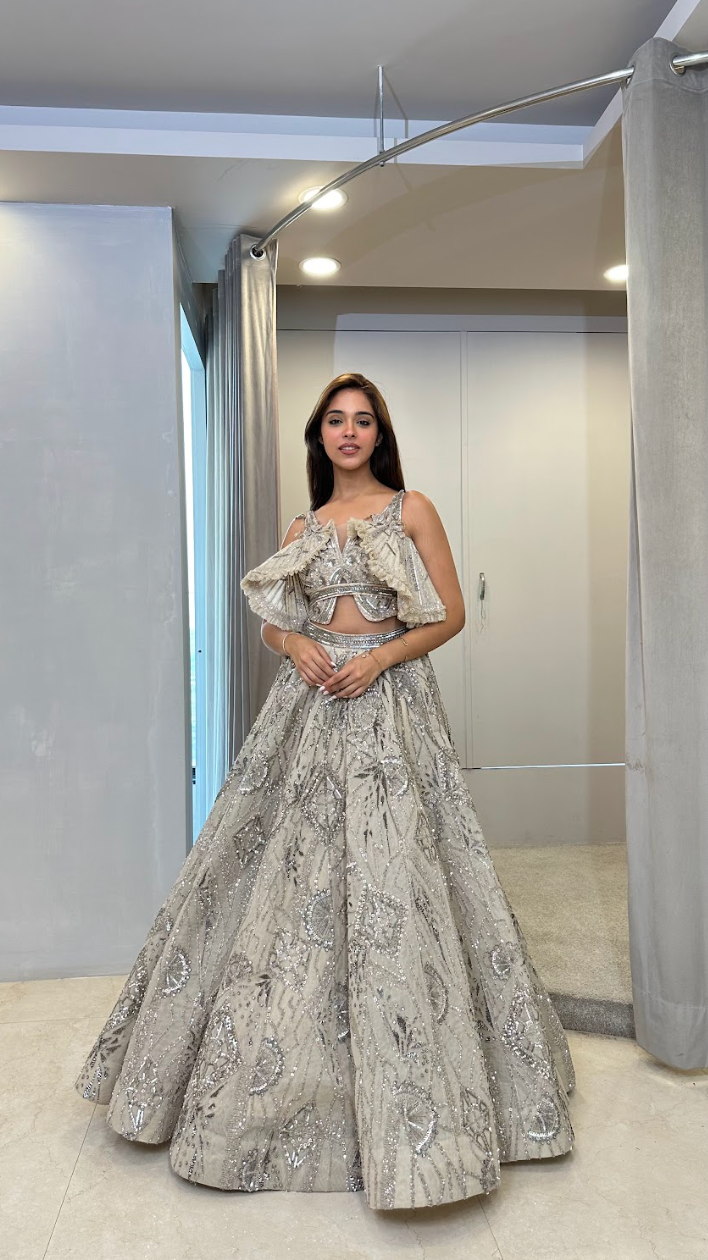 PRIYA DORA IN BLUSHED PASTEL LEHENGA