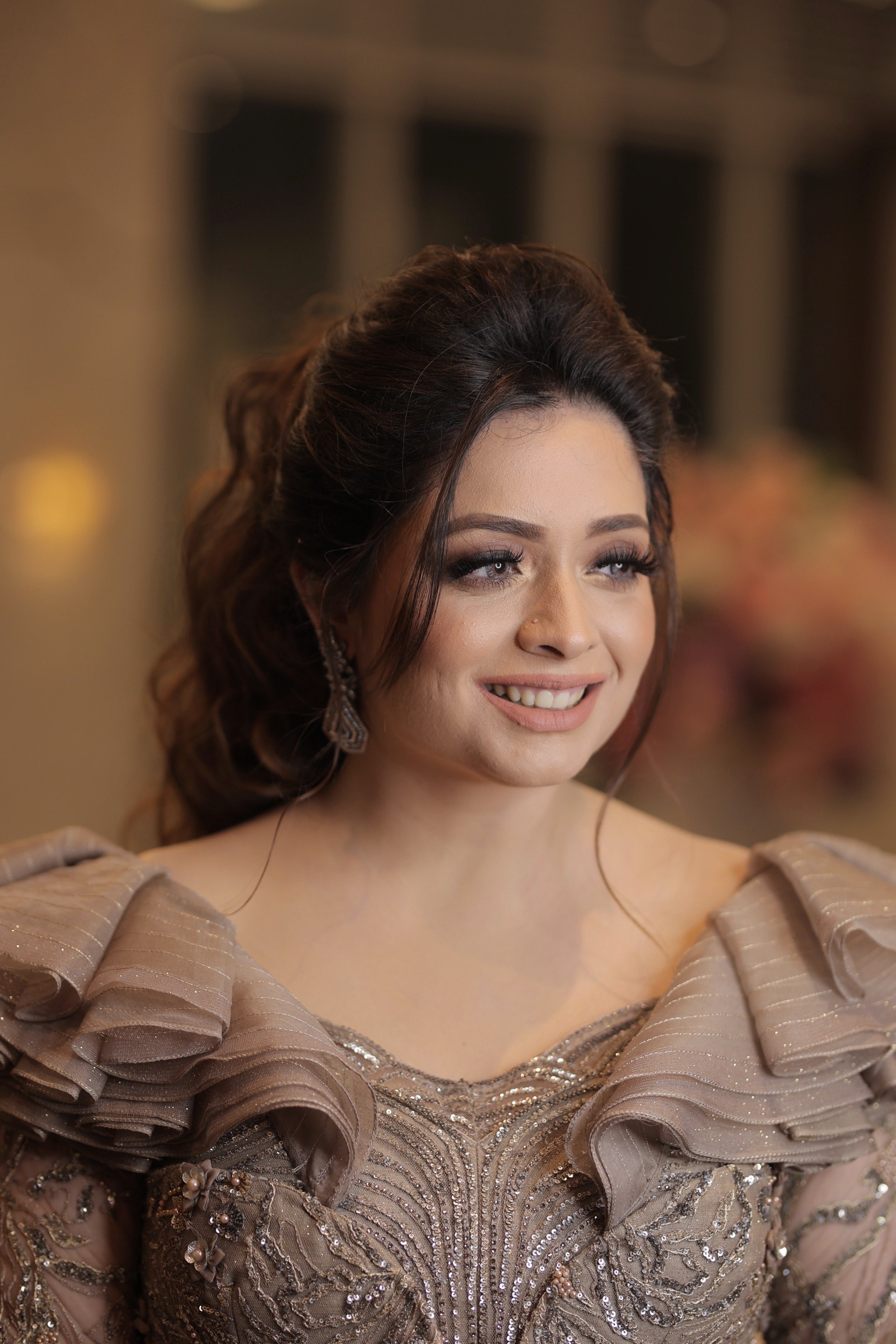 Kirti Malhotra in Grey Gown