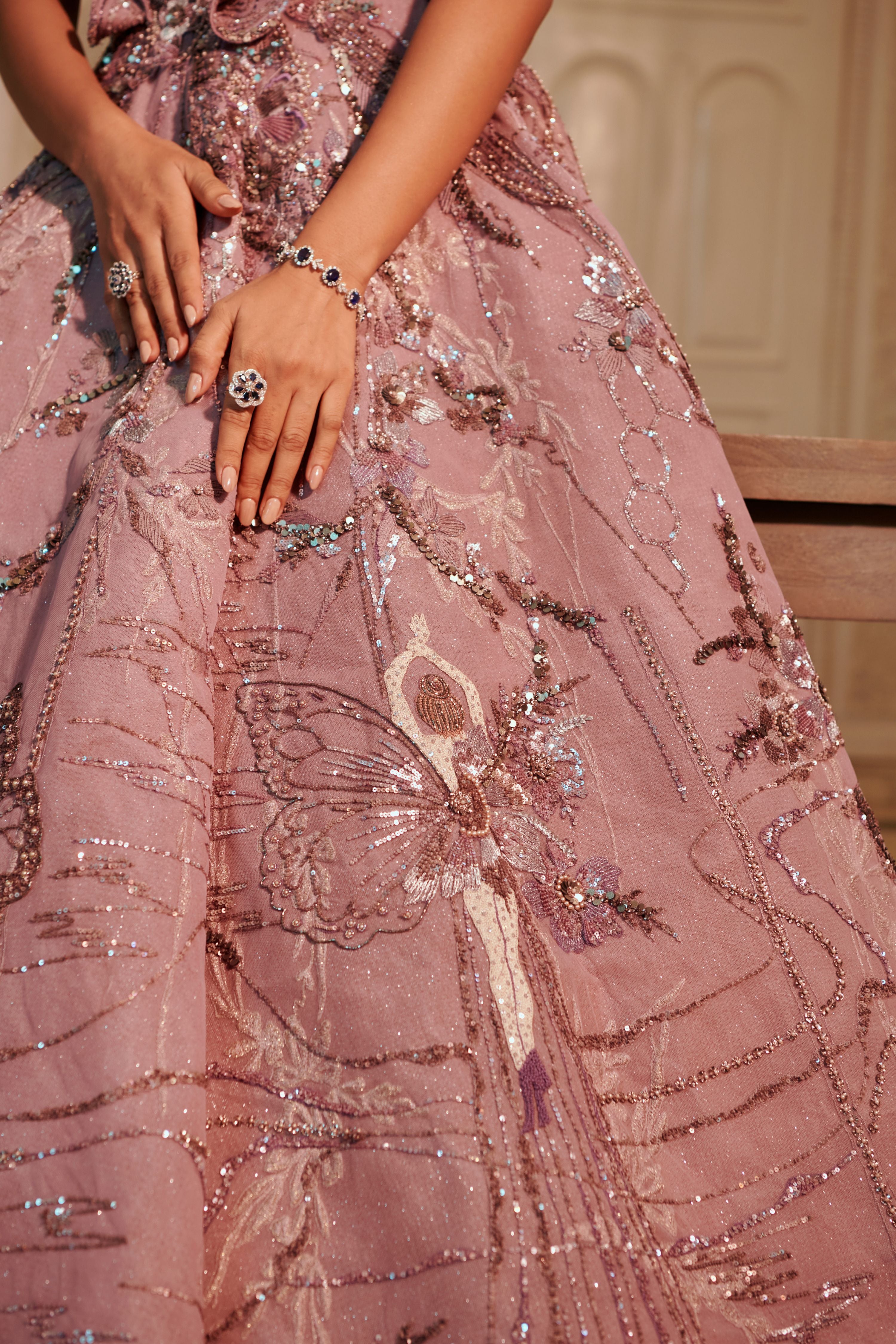 Stardust Glittered Gown