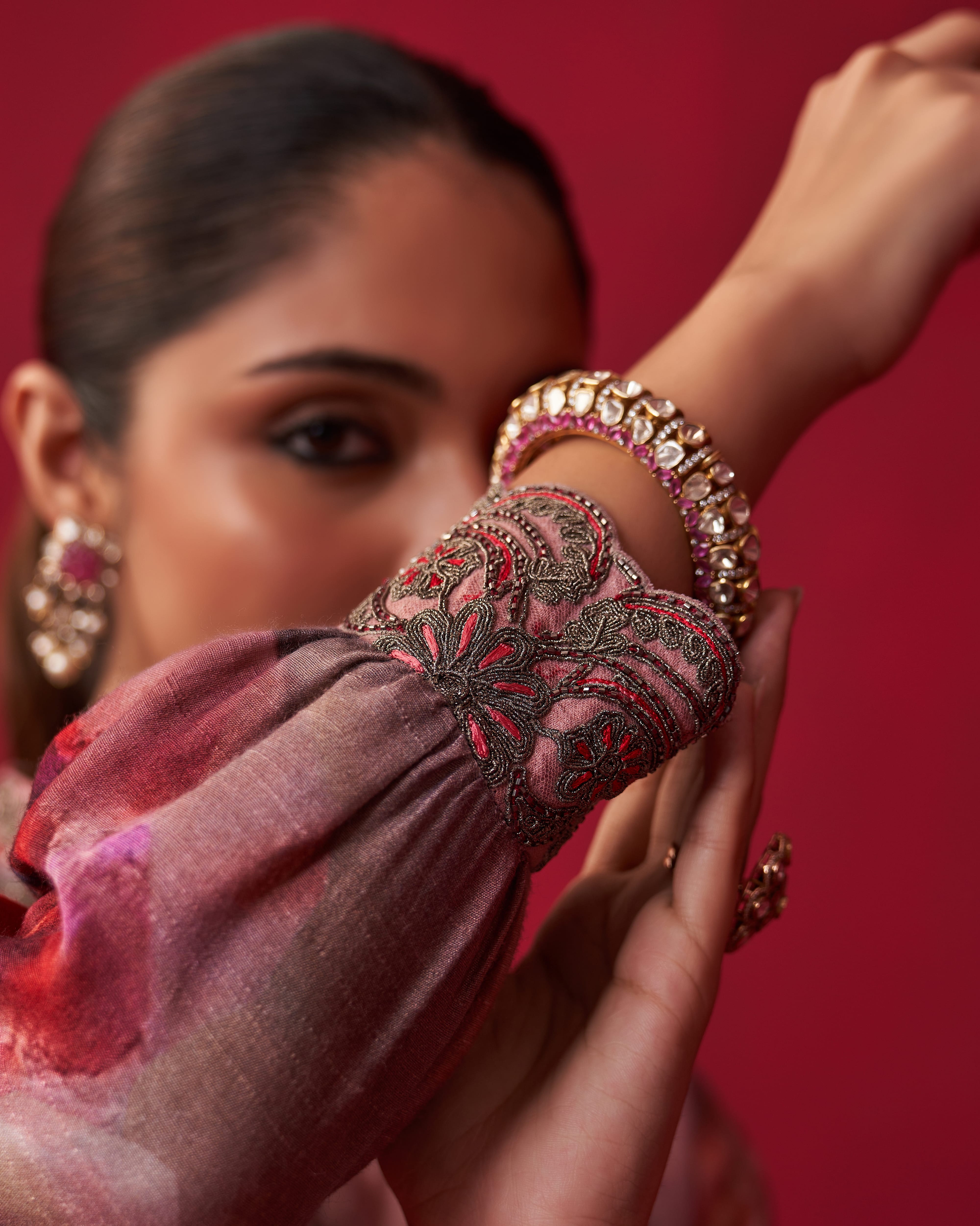 Metallic Bliss Shirt Style Tunic, and Dhoti Pants Set