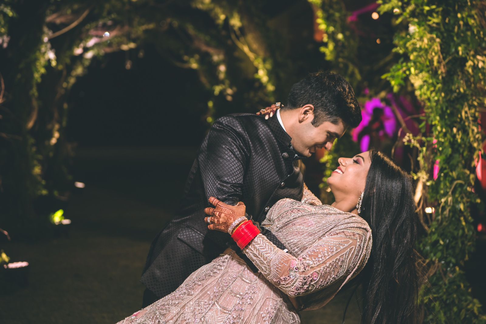 Dyna Bhatia in Silver Lehenga