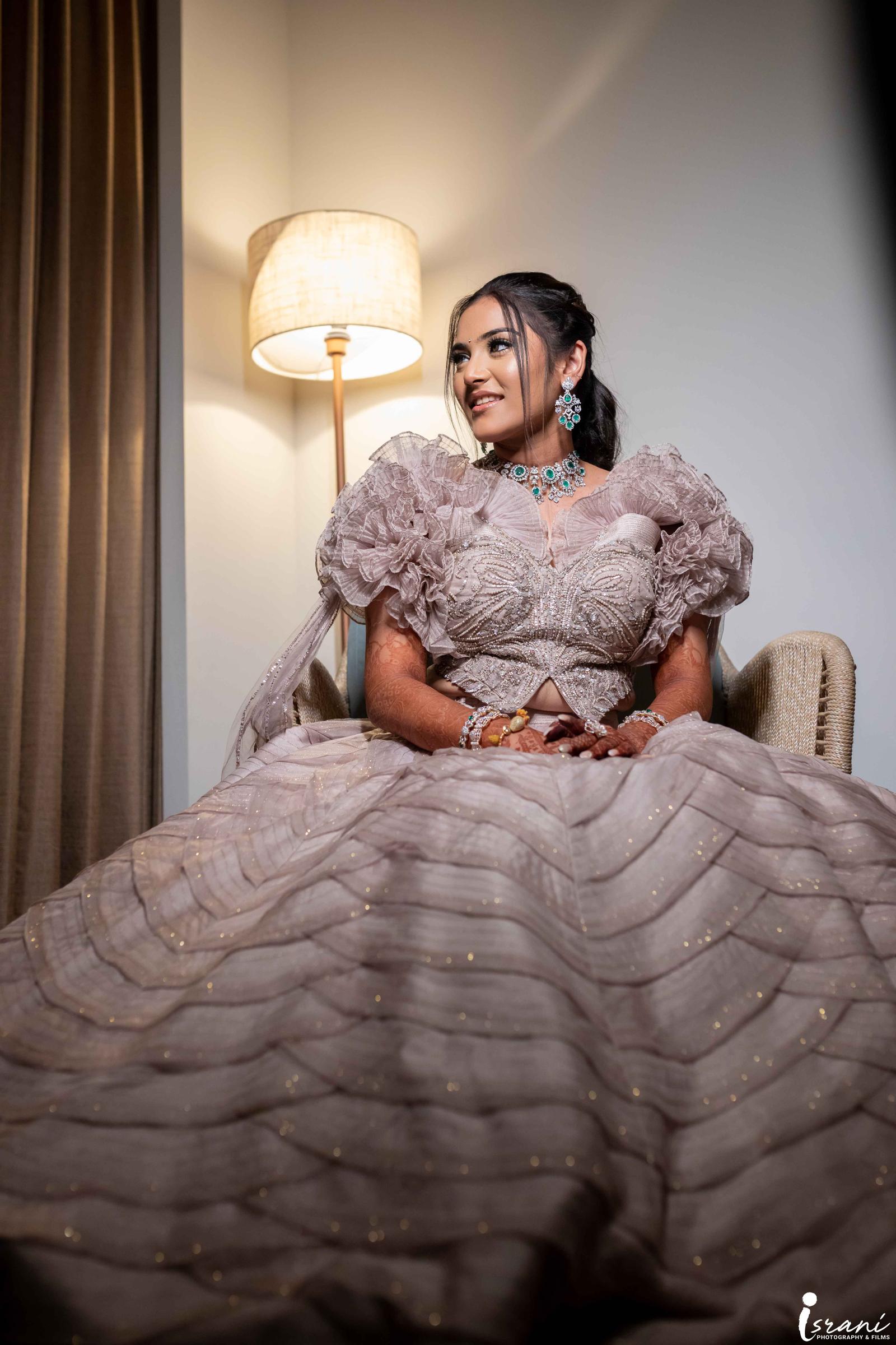 Sakshi Bafna in Ruffle Blouse & Skirt