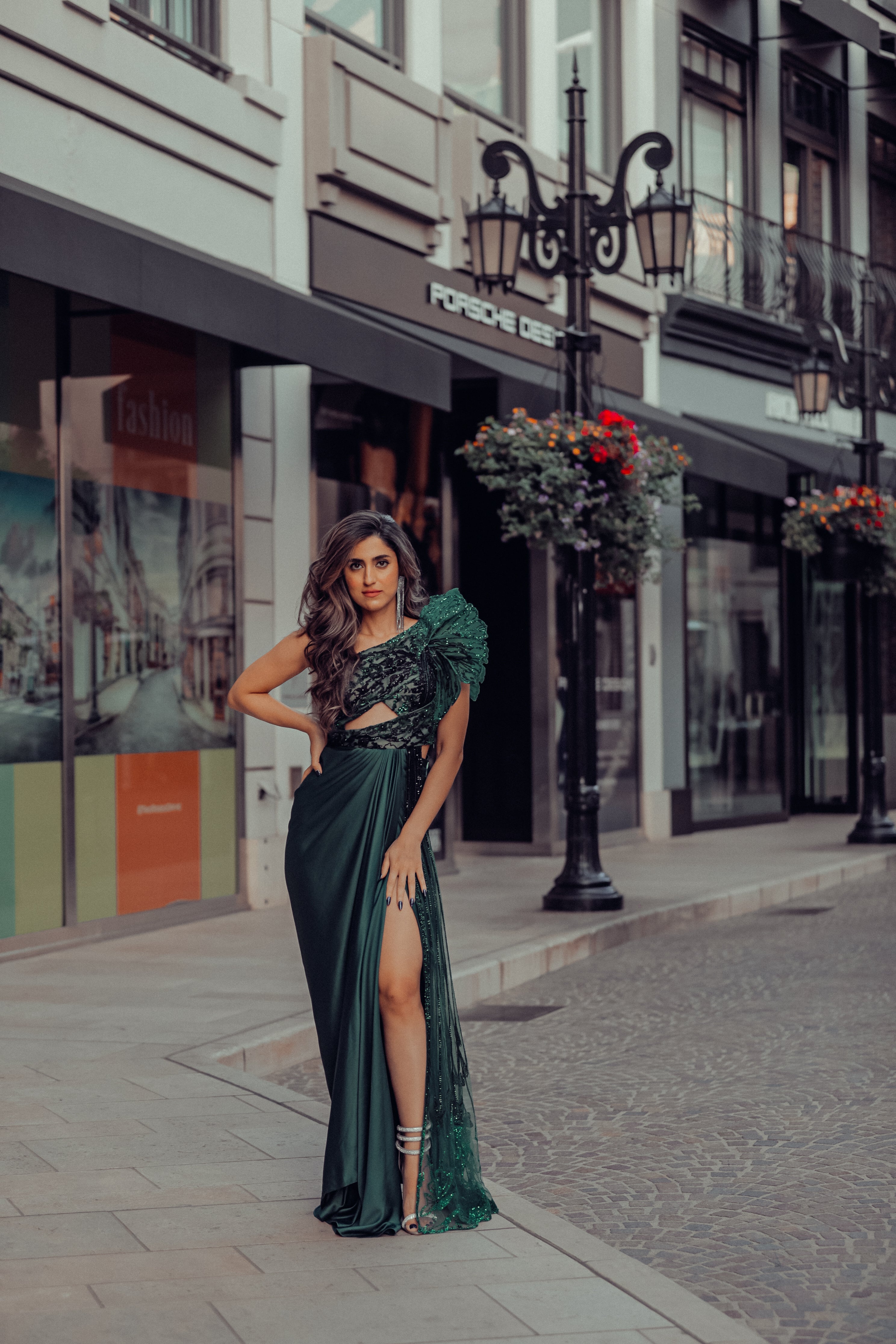 Glazed wings saree