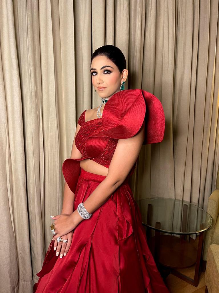 Tanu Arora in Peplum & Ruffle Skirt