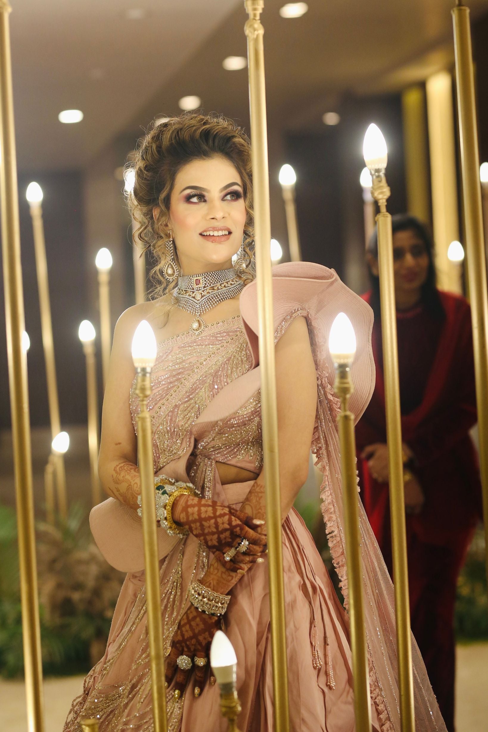 Rhytham Jain in Peplum & Skirt