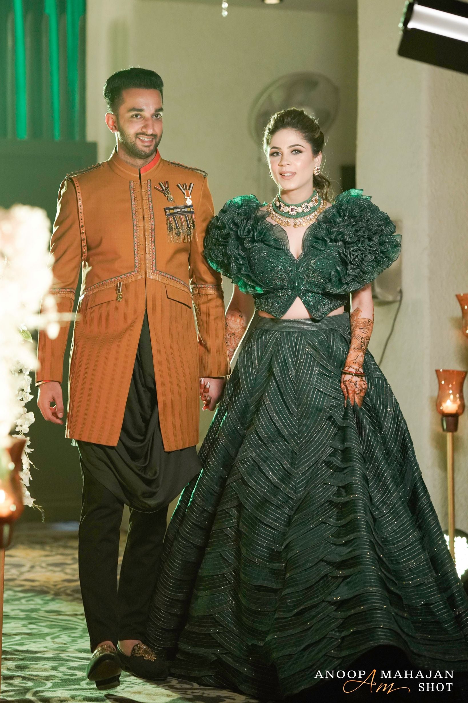 Sumehra in Ruffle Blouse & Skirt