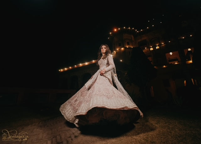 Naman Deep Kaur in Silver Lehenga