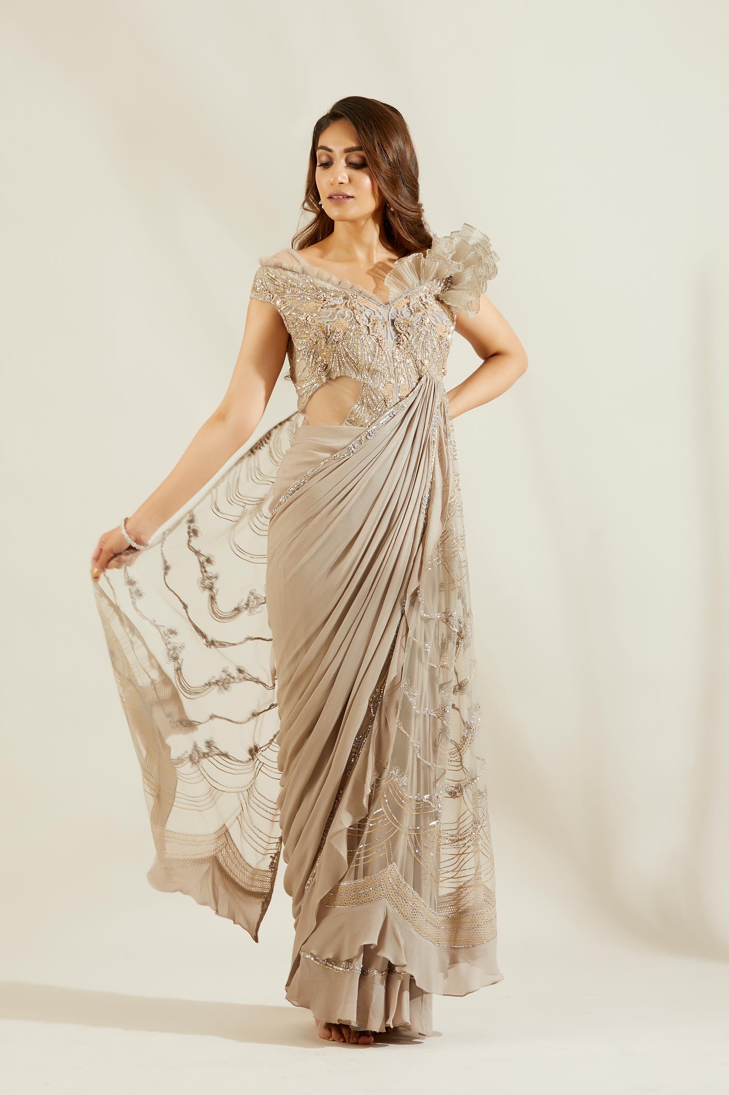 Abalone Drape Saree