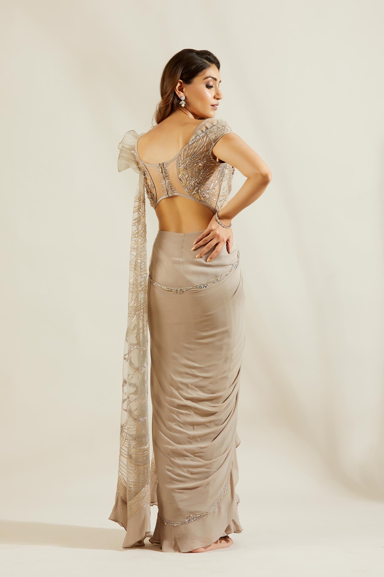 Abalone Drape Saree