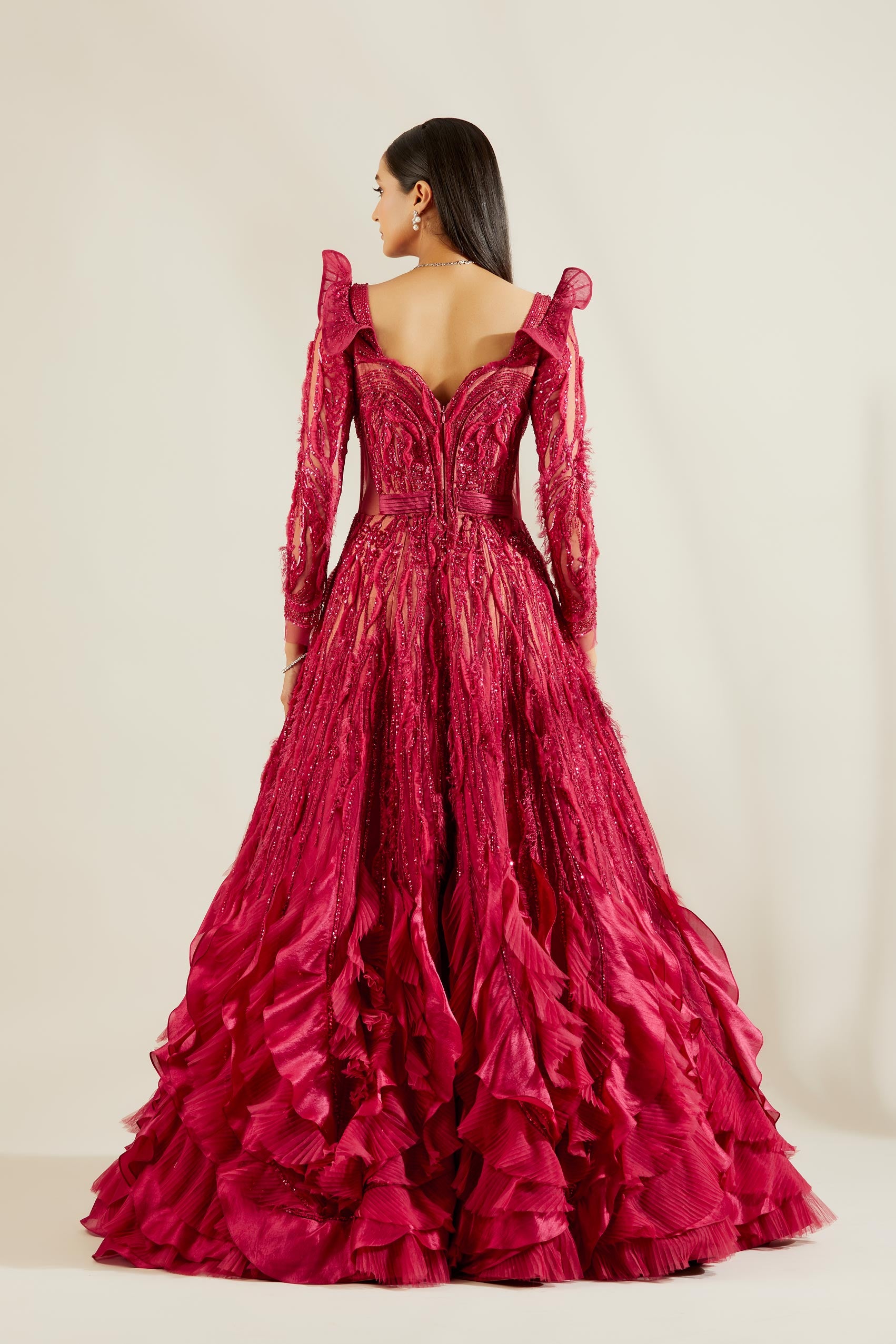 Brill Crimson Gown