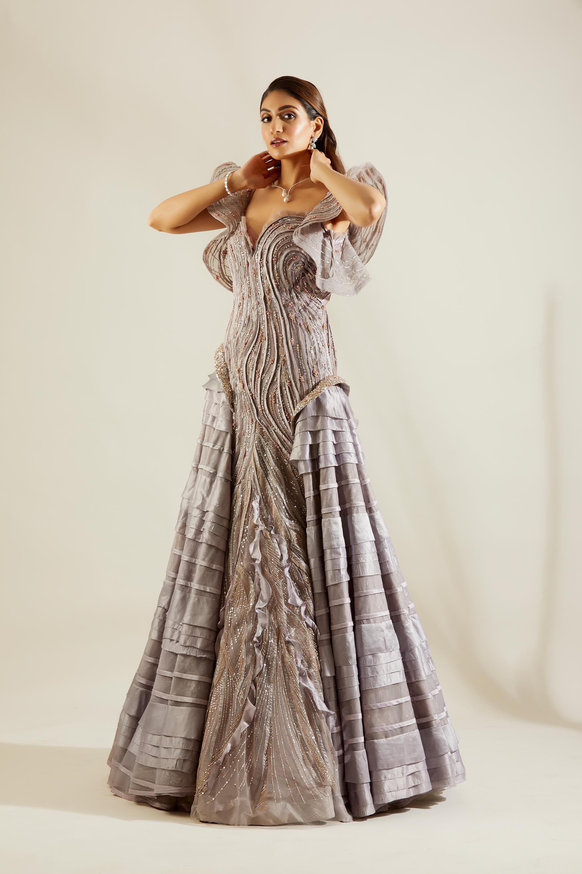 Mauve Binding Gown