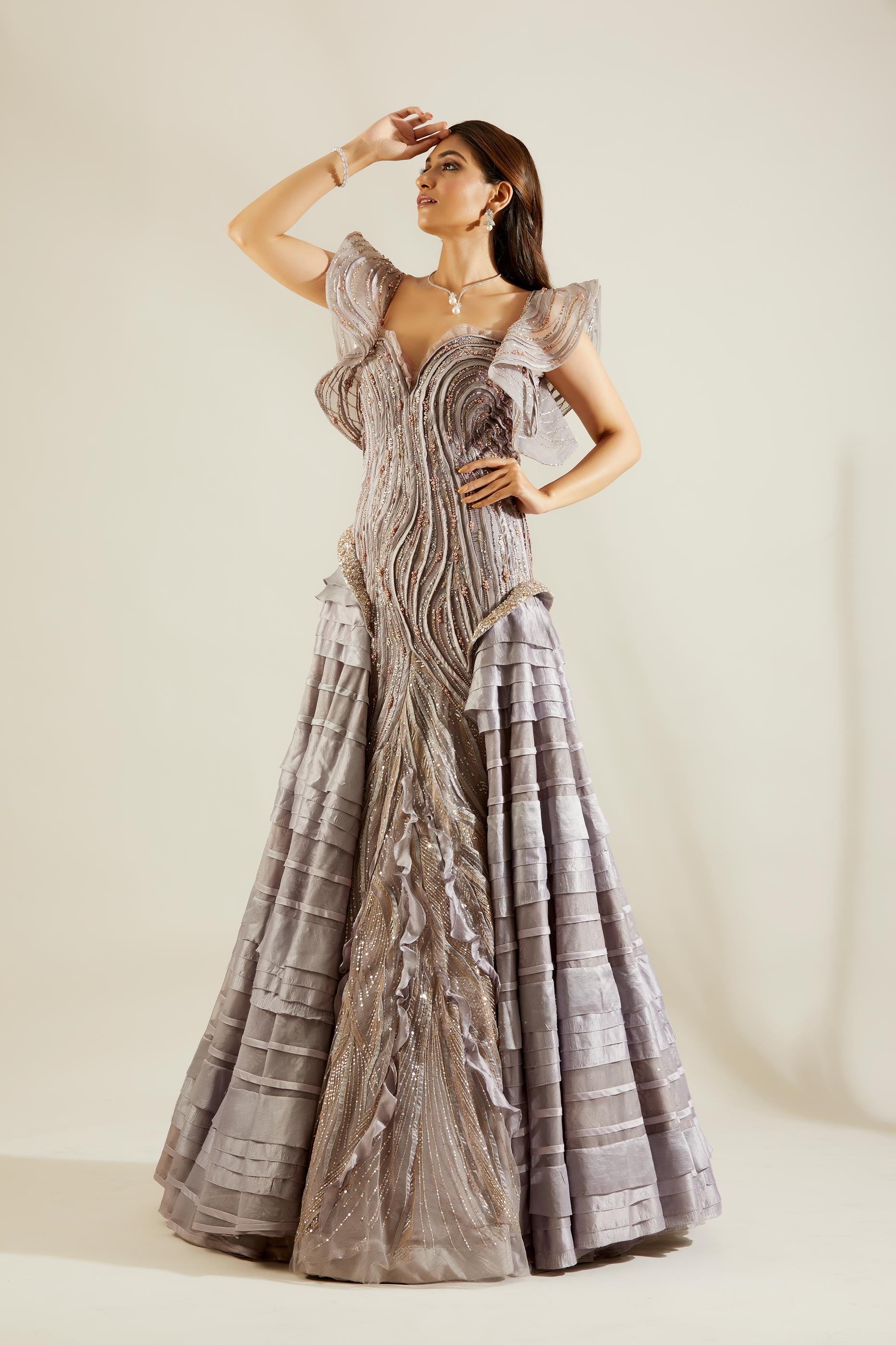 Mauve Binding Gown