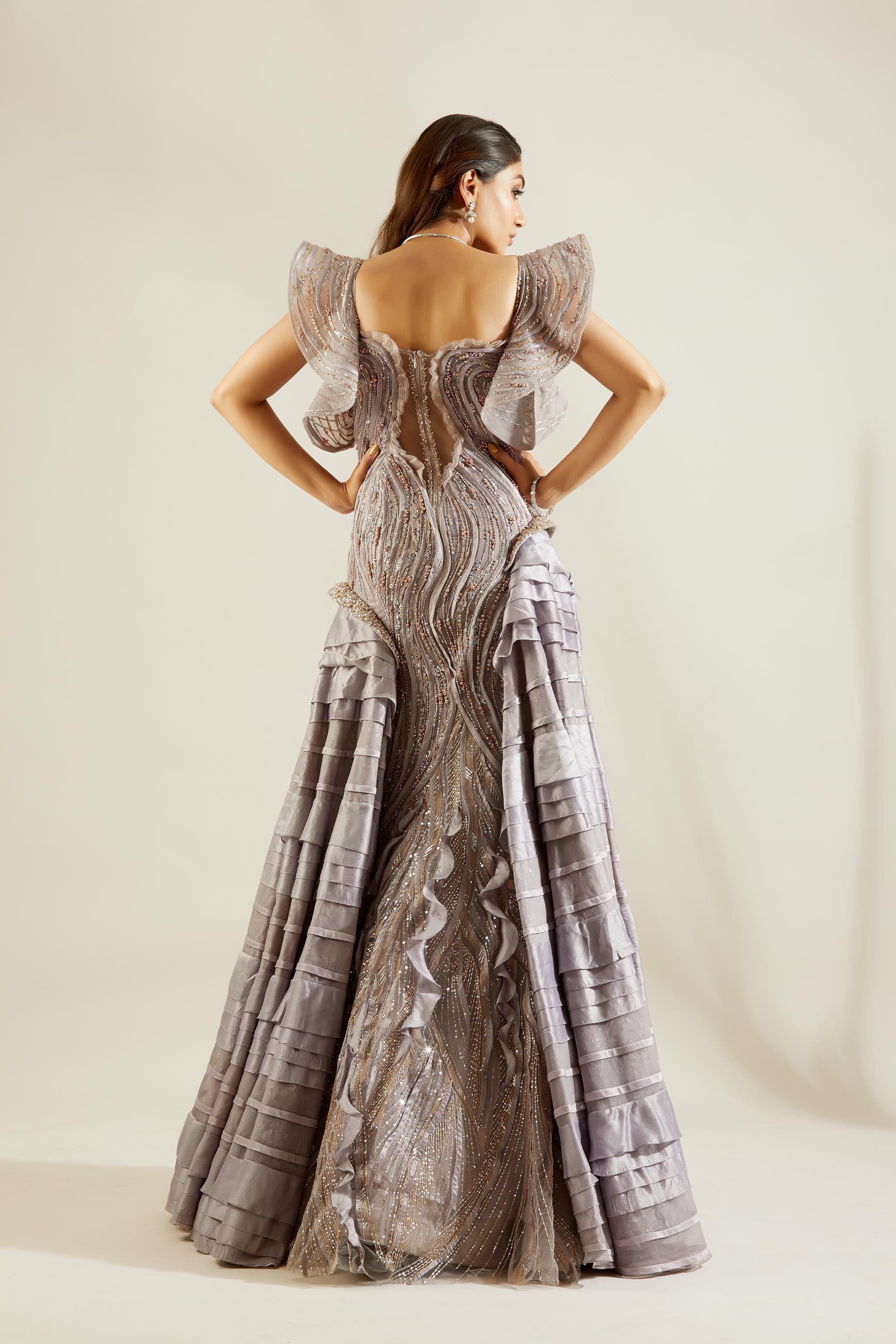 Mauve Binding Gown