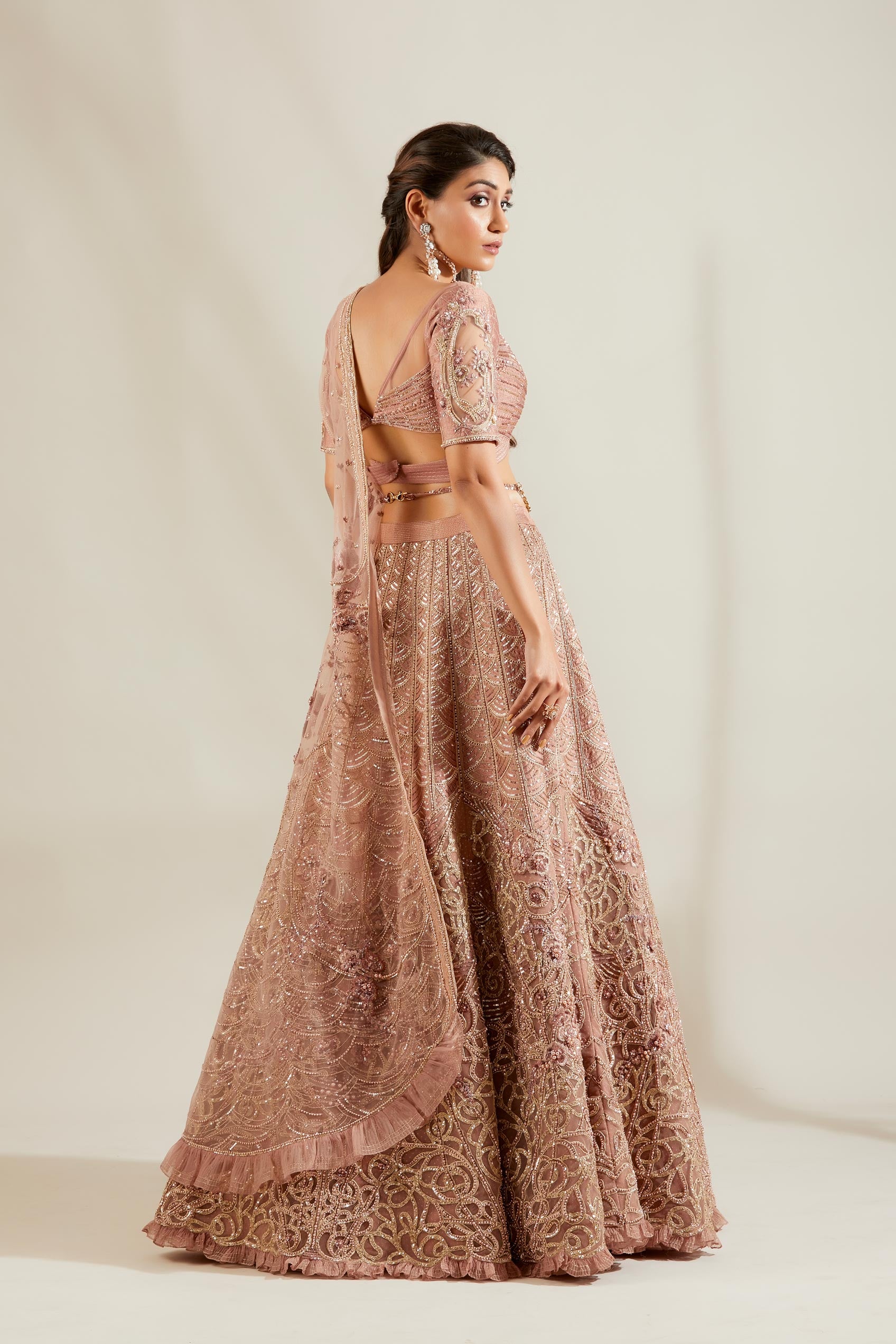 Lavender Heavy Lehenga