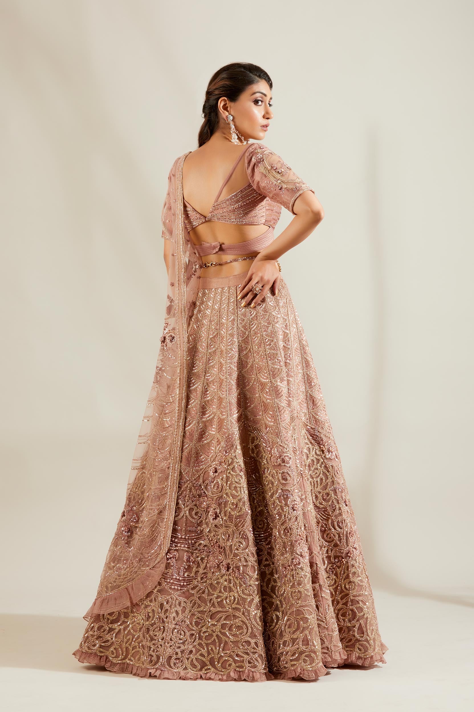 Lavender Heavy Lehenga