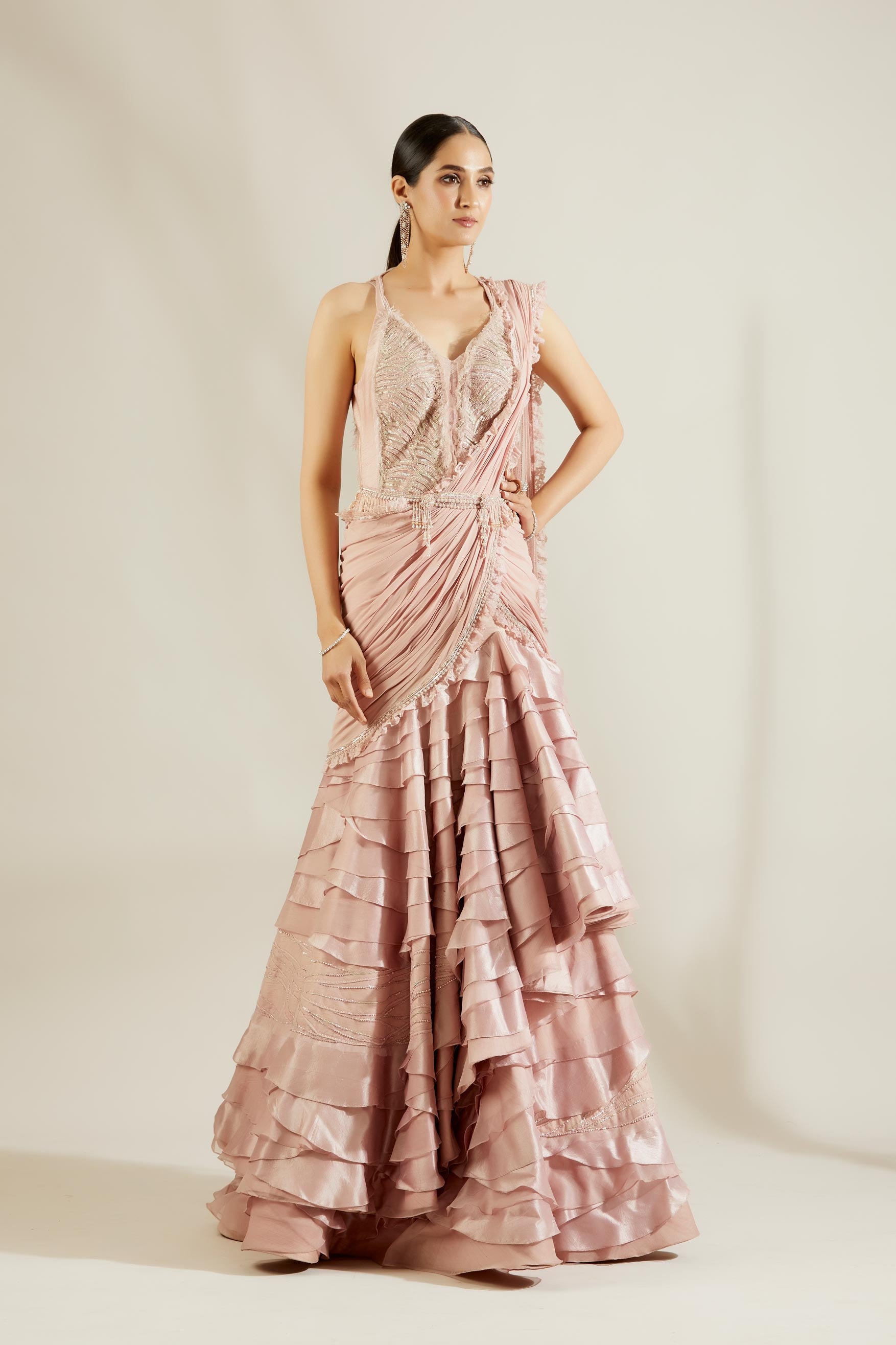 Chateau Rose Drape Saree