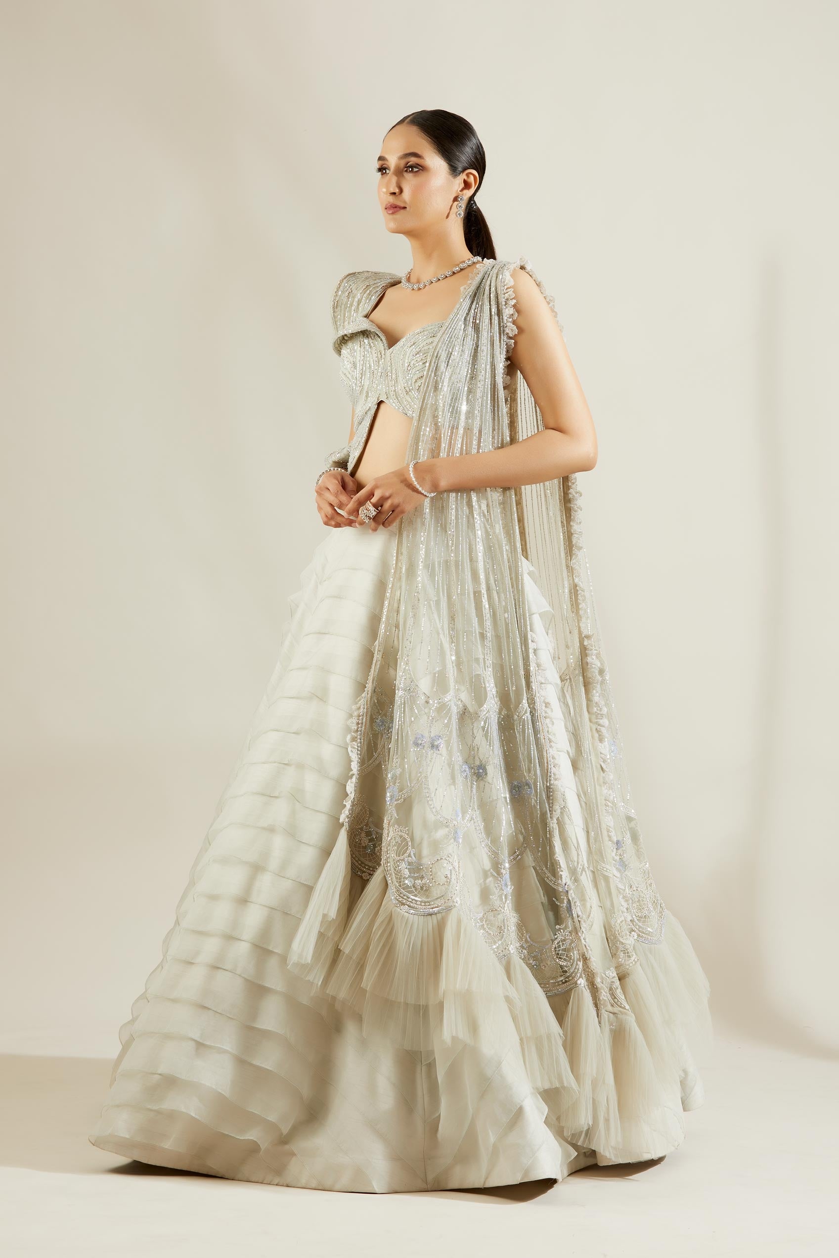 Powder Blue Lehenga