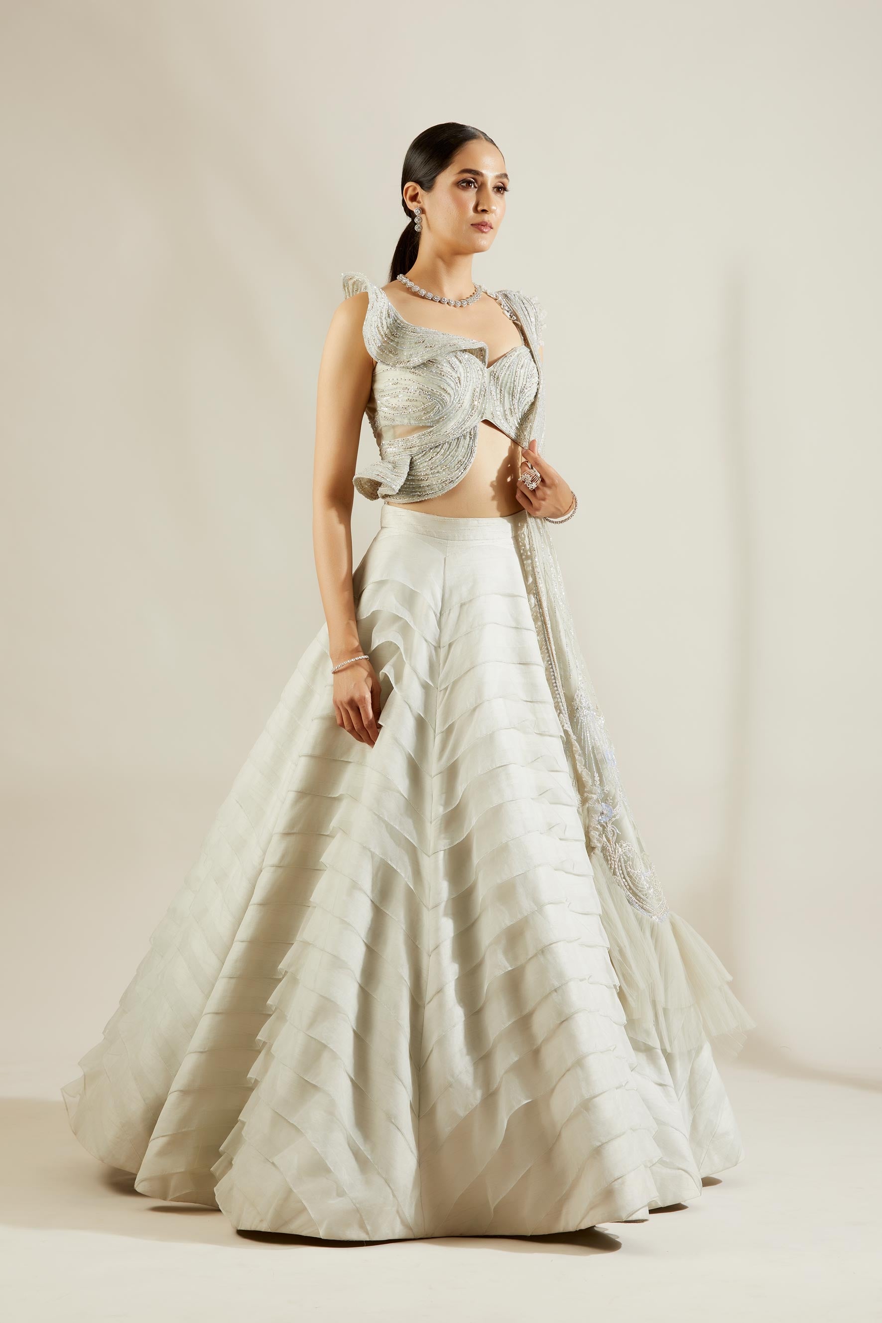 Powder Blue Lehenga