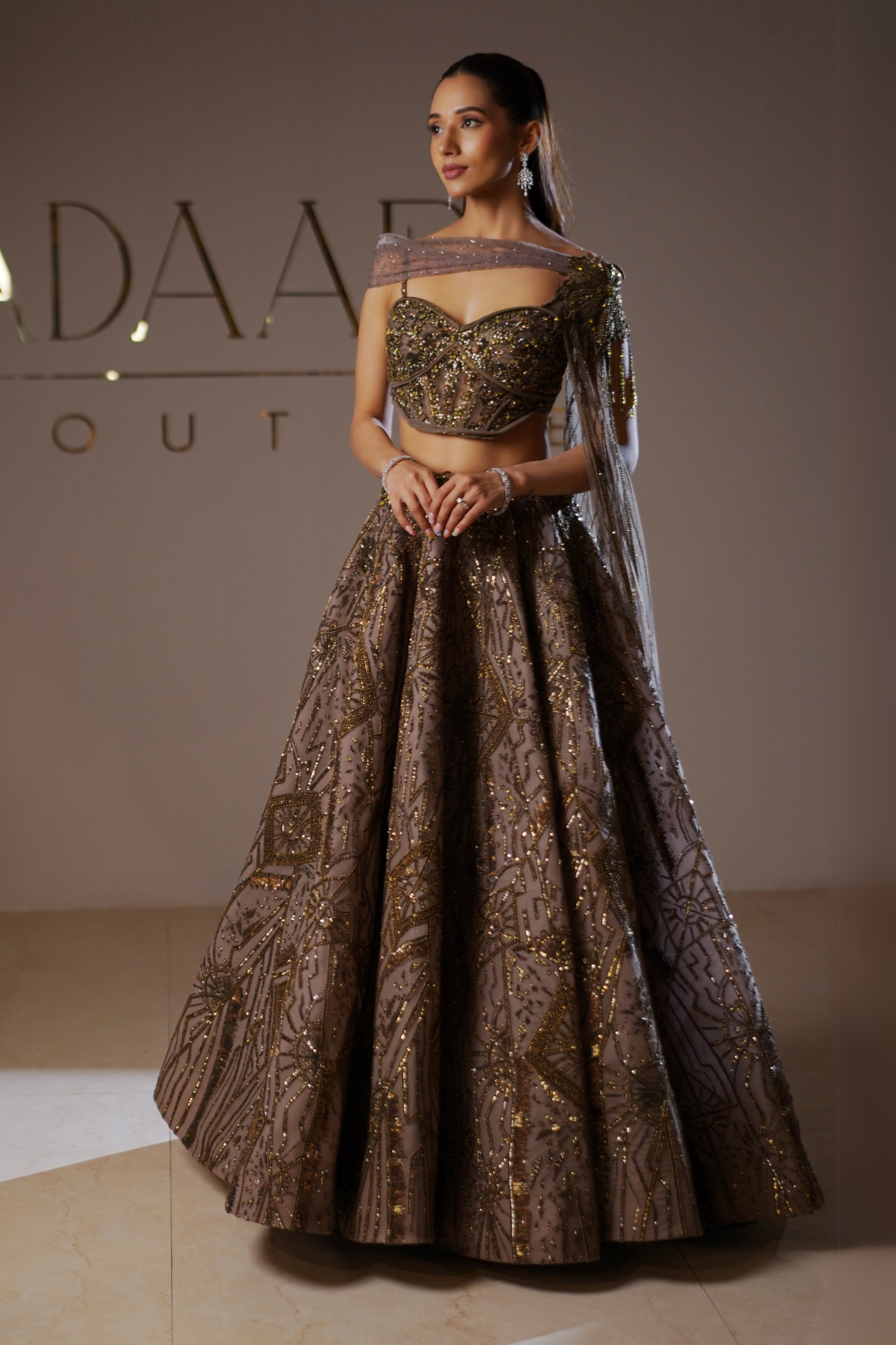 Cedar Glow Top And Skirt