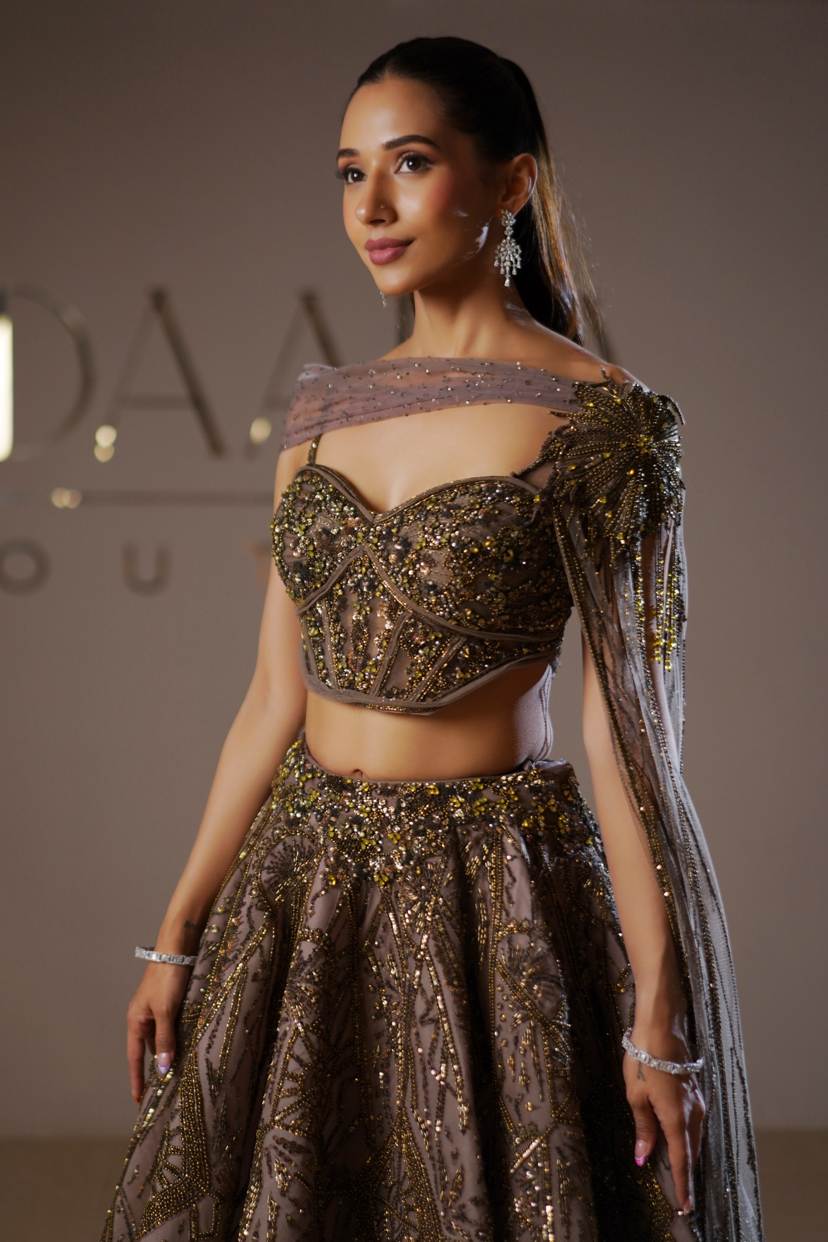 Cedar Glow Top And Skirt