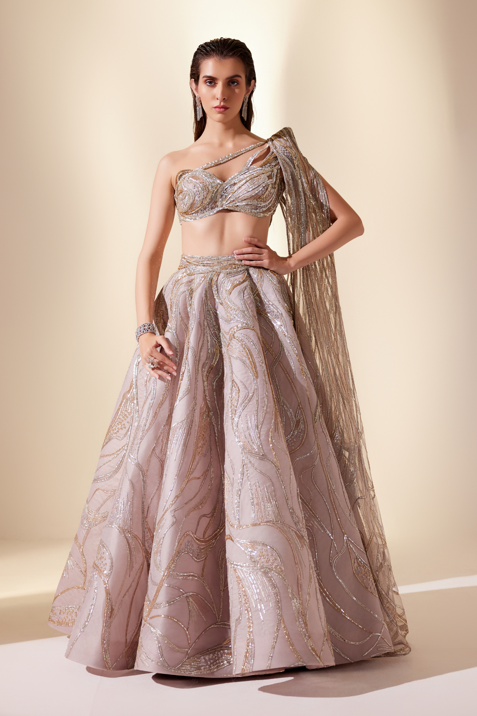 Mystical dune lehenga set