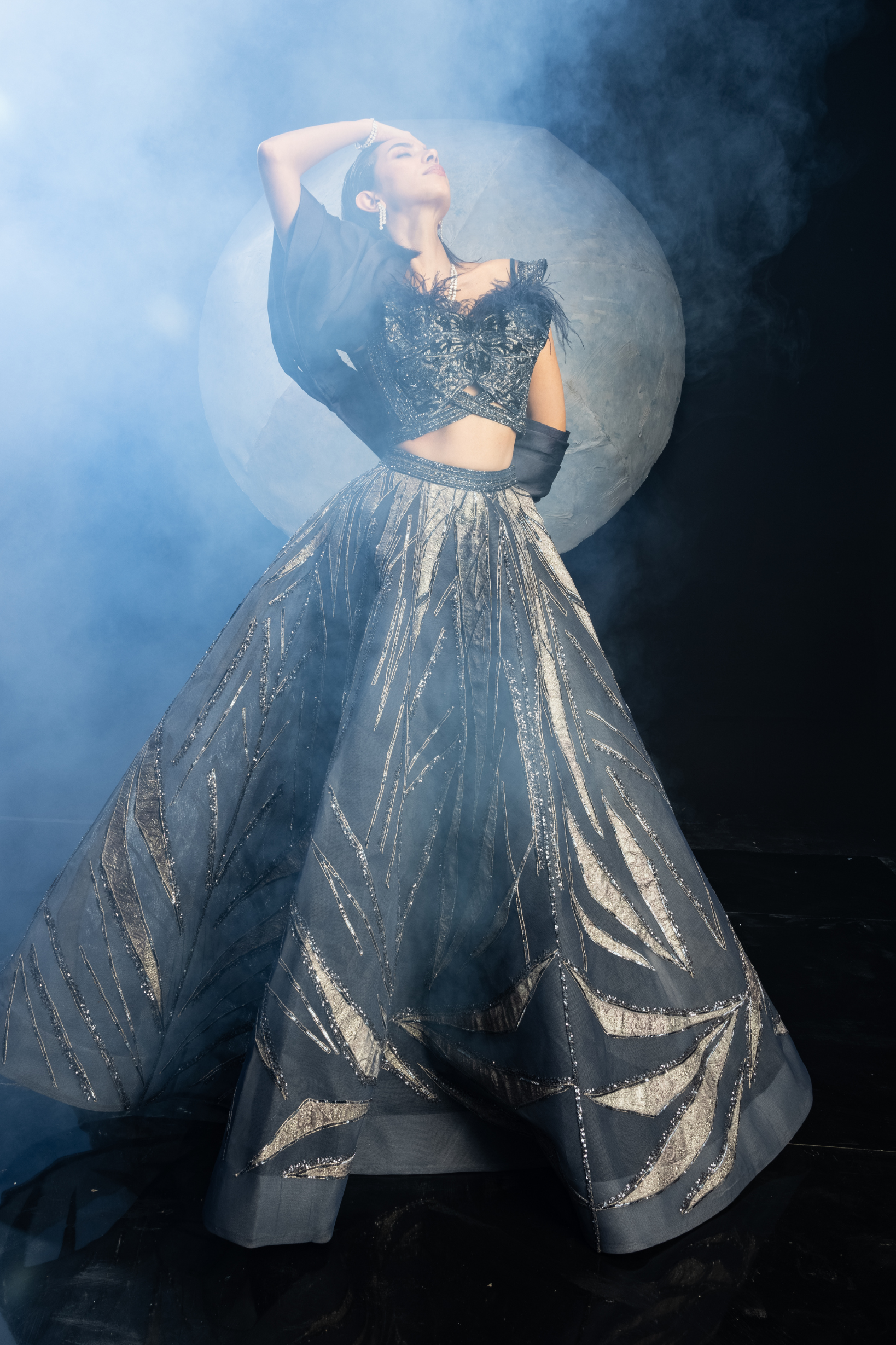 Allure of Midnight Lehenga