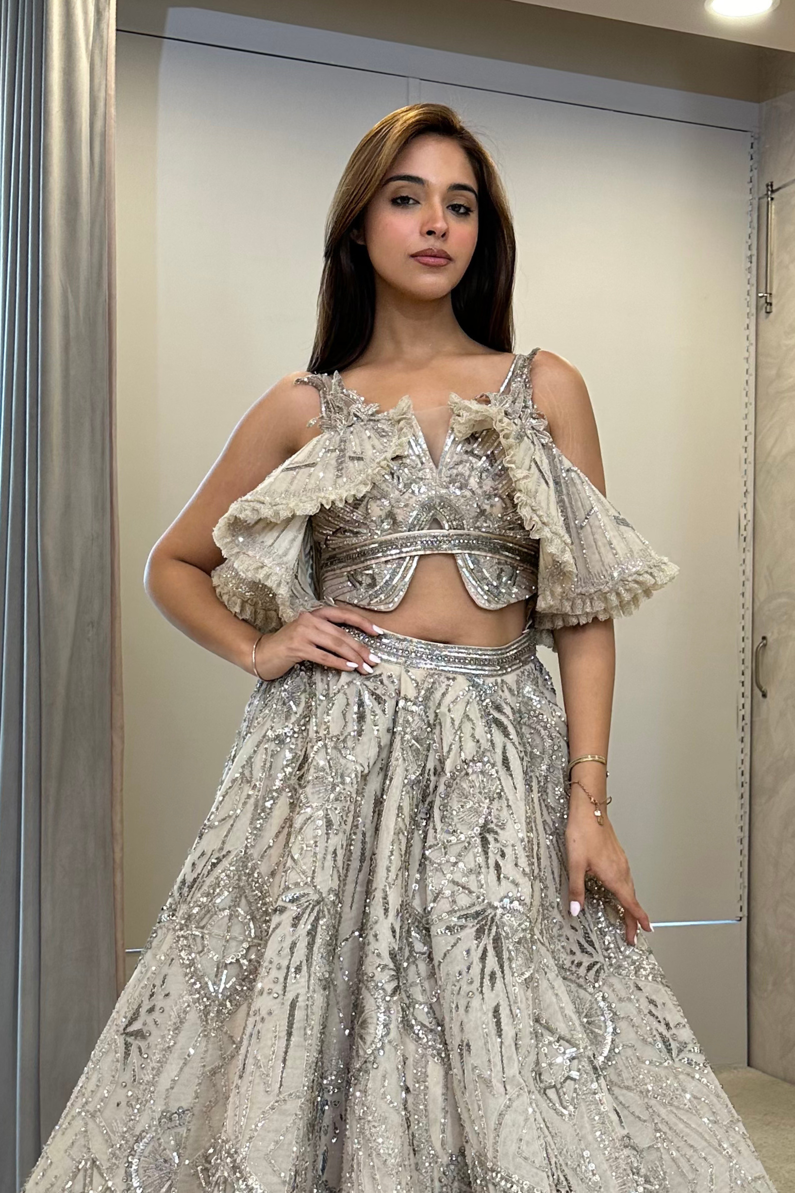 PRIYA DORA IN BLUSHED PASTEL LEHENGA