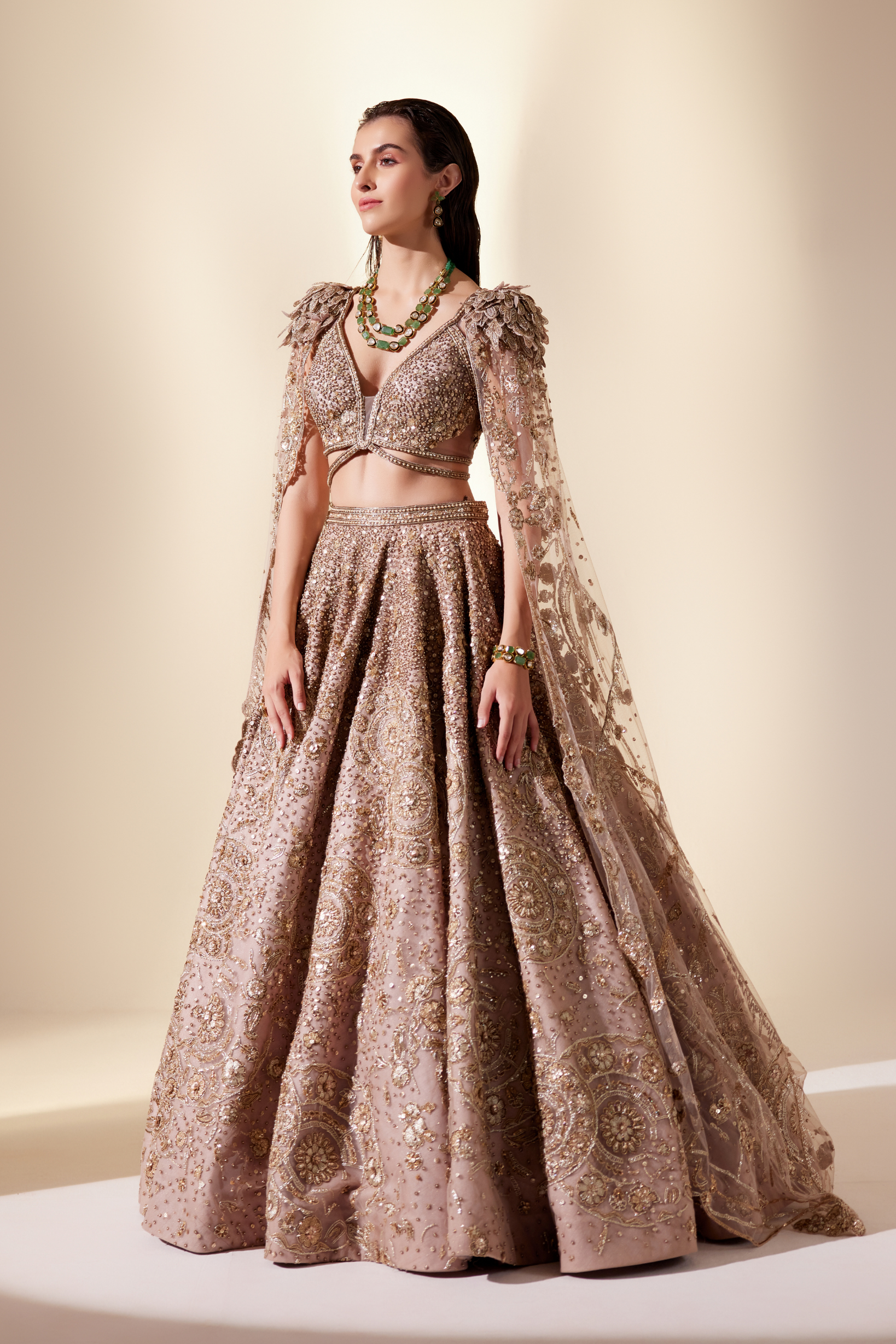 Celestial Gold Lehenga Set