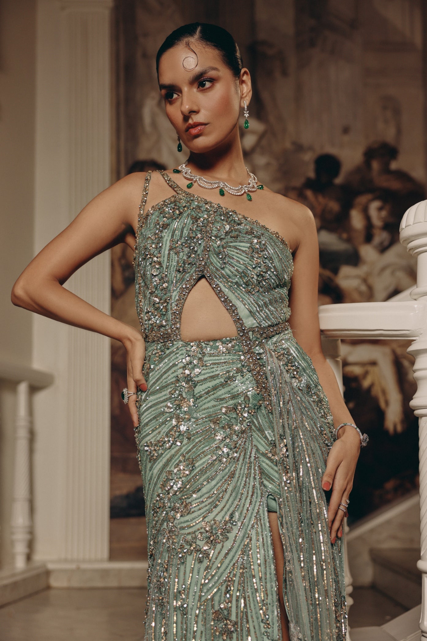 Serpentine Elegance Gown