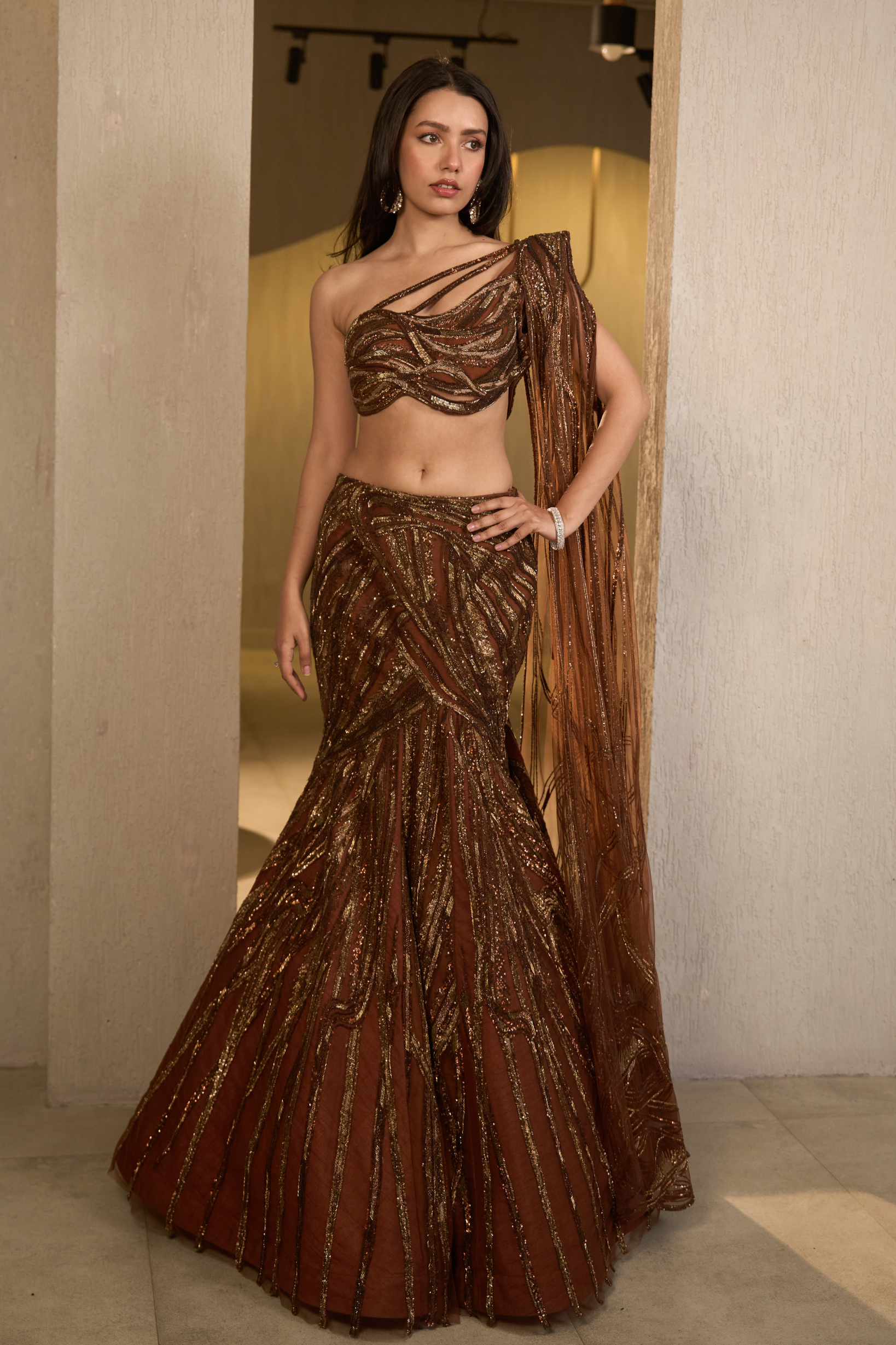 Mystic Bronze Lehenga