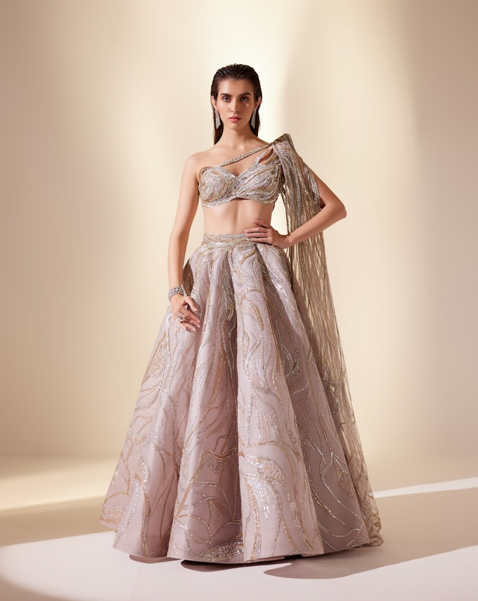 Mystical dune lehenga set