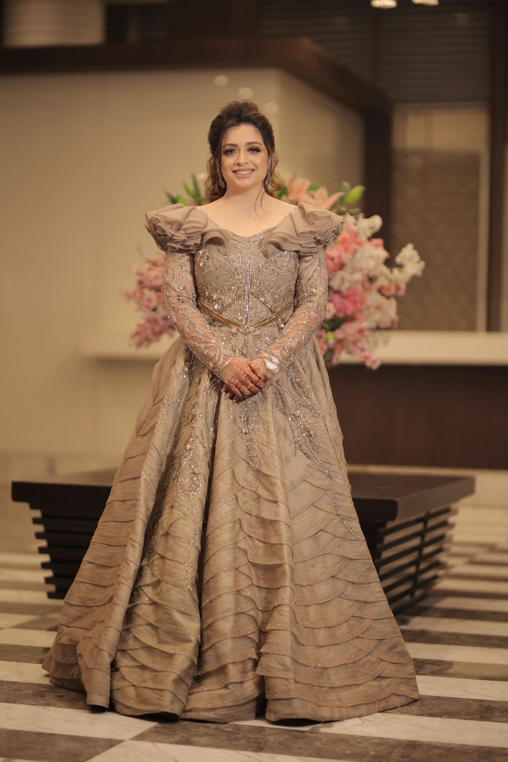 Kirti Malhotra in Grey Gown